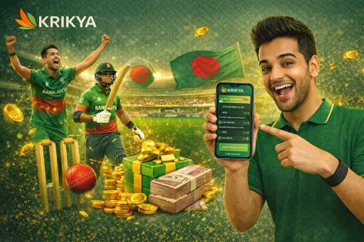 বাংলাদেশে ক্রিকেট বেটিংয়ের জন্য Krikya ক্যাসিনো Slide 1